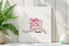 Alaska Floral Coquette PNG - 50 States Design Product Image 3