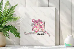 Alaska Floral Coquette PNG - 50 States Design Product Image 3