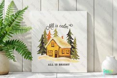 All Is Calm All Is Bright Sublimation Product Image 2