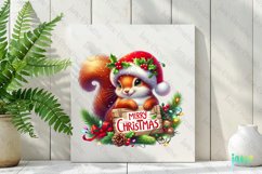 Squirrel Animals Holding Merry Christmas Sign Product Image 2