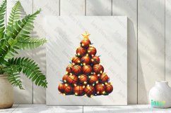 Basketball Christmas Tree Clipart Product Image 3