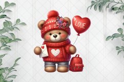 Valentine's Day Love Bear Clipart Product Image 1