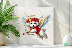 Bichon Frise Dogs Cupid Valentine’s Day Sublimation Product Image 2