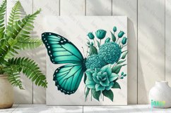 Butterfly Flowers Sublimation Clipart Product Image 2