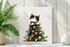 Cats Christmas Sublimation Clipart Product Image 2