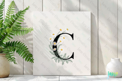 Chamomile Letter C Clipart Product Image 3