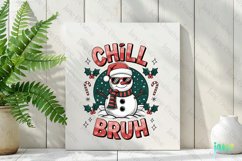 Chill Bruh Snowman Sublimation Product Image 3