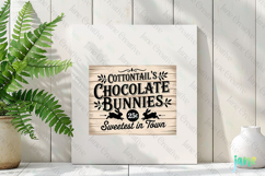 Chocolate Bunnies Farmhouse Easter Sign Product Image 3