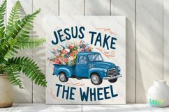 Christian Floral Sublimation Clipart Product Image 2