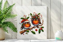 Christmas Birds Sublimation Clipart Product Image 2