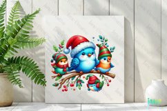 Christmas Birds Sublimation Clipart Product Image 2