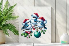 Christmas Birds Sublimation Clipart Product Image 2