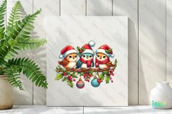 Christmas Birds Sublimation Clipart Product Image 2