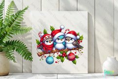 Christmas Birds Sublimation Clipart Product Image 2