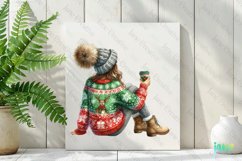 Christmas Girl Sublimation Clipart Product Image 2