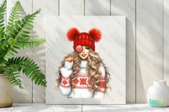 Christmas Girl Sublimation Clipart Product Image 2