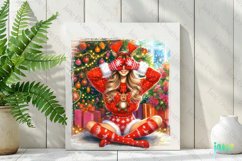 Christmas Girl Sublimation Clipart Product Image 2