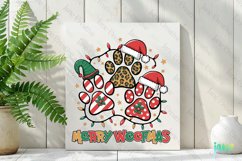 Merry Woofmas Christmas Paws Sublimation Clipart Product Image 2