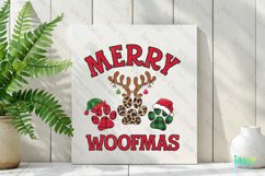 Merry Woofmas Christmas Paws Sublimation Clipart Product Image 2