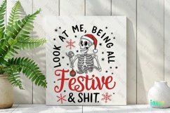 Christmas Skulls Quotes Sublimation Product Image 2