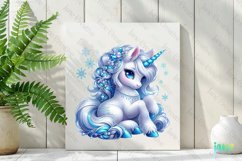 Christmas Unicorn Clipart Sublimation Product Image 2