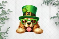 Cocker Spaniel St Patrick’s Day Peeking Dog Product Image 1