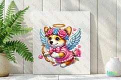 Corgi Dogs Cupid Valentine’s Day Sublimation Product Image 2