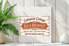 Cottontail Cottage Bed and Breakfast Farmhouse Easter Sign Product Image 3