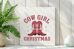 Cow Girl Christmas Sublimation Product Image 3