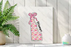Delaware Floral Coquette PNG - 50 States Design Product Image 3