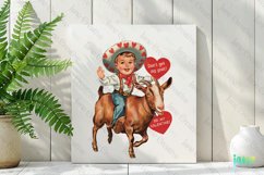 Don&#039;t Get My Goat Vintage Western Valentines Day Sublimation Product Image 3