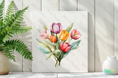 Easter With Spring Flowers Clipart Product Image 2
