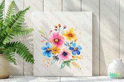 Easter With Spring Flowers Clipart Product Image 2