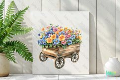 Easter With Spring Flowers Clipart Product Image 2