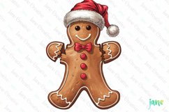 Christmas Gingerbread Sublimation PNG Product Image 1