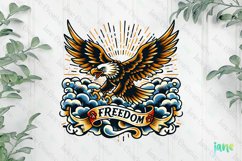 Fierce Eagle Freedom Neotraditional Tattoo Designs Product Image 1