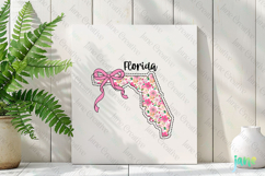 Florida Floral Coquette PNG - 50 States Design Product Image 3