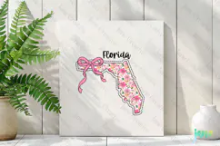 Florida Floral Coquette PNG - 50 States Design Product Image 3