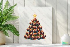 Football Christmas Tree Clipart Product Image 3