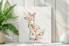 Spring Floral Fox Clipart Product Image 3