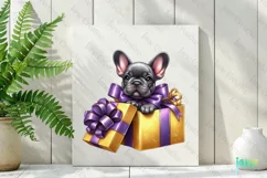 French Bulldog Christmas Clipart Product Image 2