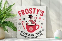 Frostys Hot Cocoa and Cookies SVG PNG Product Image 2