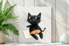 Funny Black Cats Sublimation Clipart Product Image 2