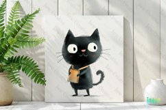 Funny Black Cats Sublimation Clipart Product Image 2