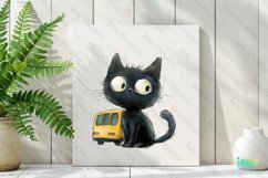 Funny Black Cats Sublimation Clipart Product Image 2