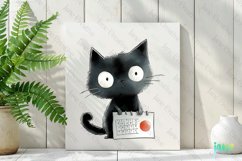Funny Black Cats Sublimation Clipart Product Image 2