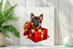 German Shepherd Christmas Clipart Product Image 3