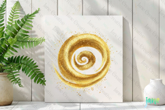 Glitter Gold Effect Clipart Sublimation Product Image 2
