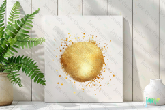 Glitter Gold Effect Clipart Sublimation Product Image 2
