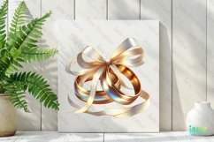 Gold Wedding Bands Sublimation Clipart Product Image 2